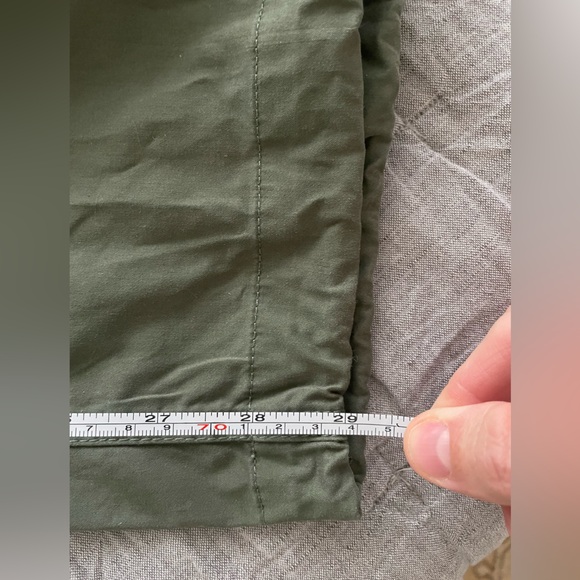 Weekend Max Mara Gitane Military Green Parachute Trousers, women’s size 29 - Picture 10 of 11